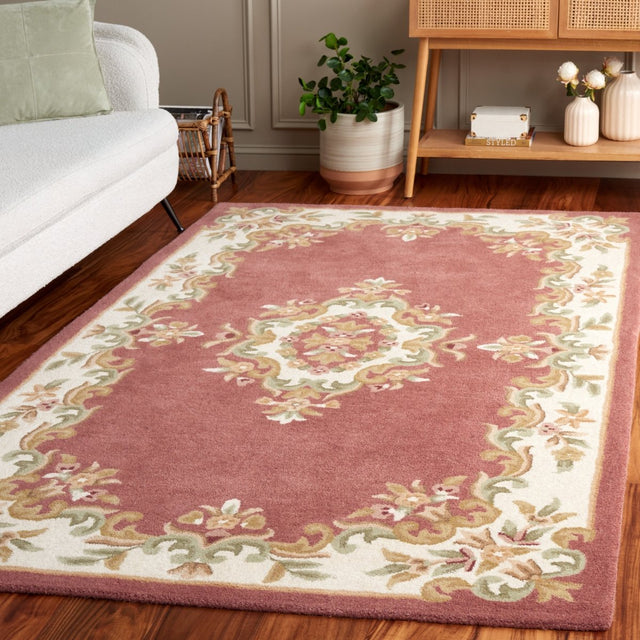 Safavieh Aubusson Aub301U Pink/Ivory Rug - Safavieh - aub301u - 3