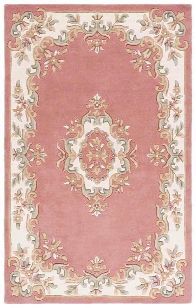 Safavieh Aubusson Aub301U Pink/Ivory Rug - Safavieh - aub301u - 3