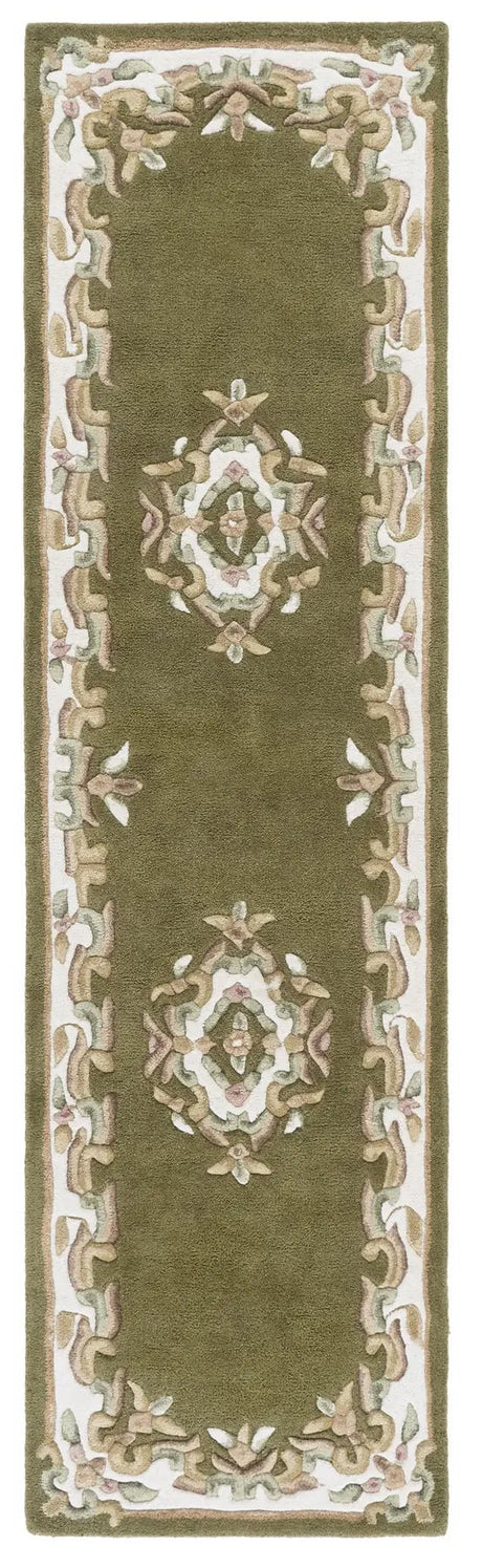 Safavieh Aubusson 2'-3" x 8'-0" Rug in Olive / Ivory
