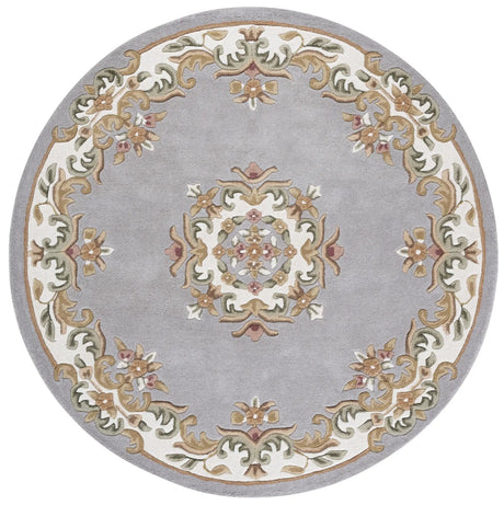 Safavieh Aubusson 6'-0" x 6'-0" Rug in Olive / Ivory