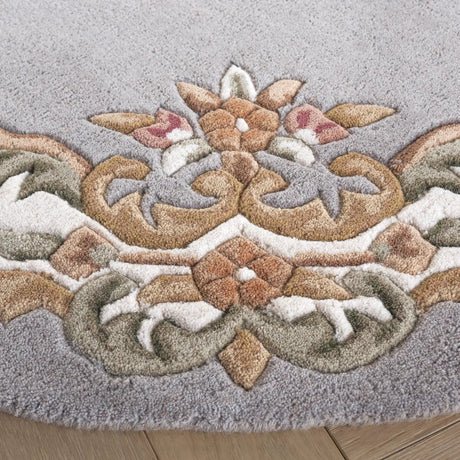 Safavieh Aubusson 6'-0" x 6'-0" Rug in Olive / Ivory