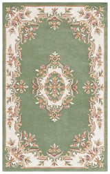 Safavieh Aubusson Aub301Y Green/Ivory Rug.
