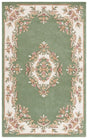 Safavieh Aubusson Aub301Y Green/Ivory Rug - Safavieh - aub301y - 3