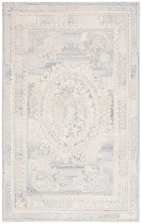 Safavieh Aubusson 4'-0" x 6'-0" Rug in Grey / Ivory