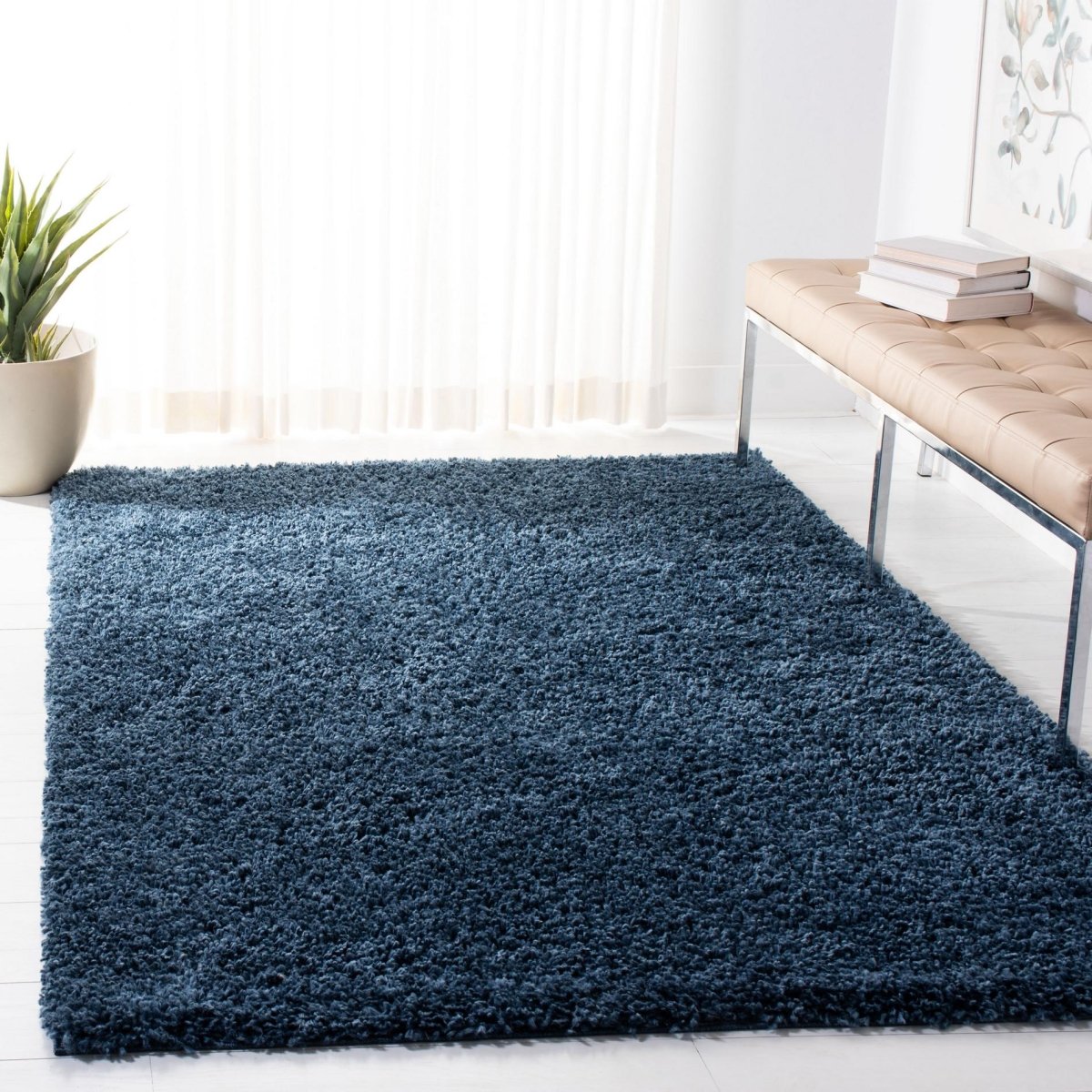 Safavieh August Shag Aug200M Navy Rugs.