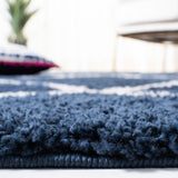 Safavieh August Shag Aug501B Navy/Ivory Rugs.