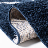 Safavieh August Shag Aug501B Navy/Ivory Rugs.