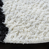 Safavieh August Shag Aug502A Ivory/Black Rugs.