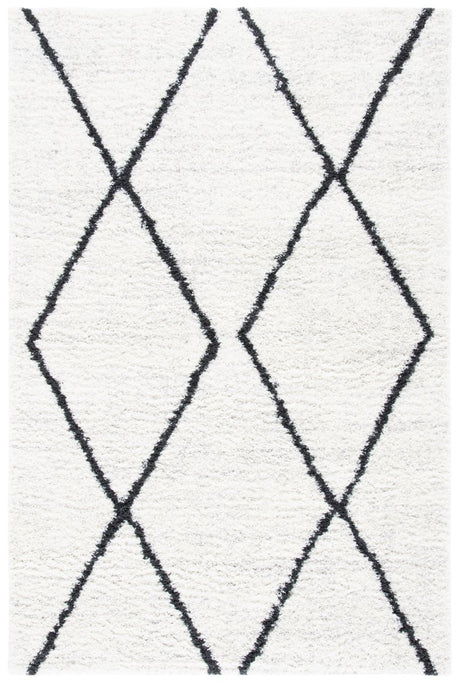 Safavieh August Shag Aug582F Ivory/Dark Grey Rugs.