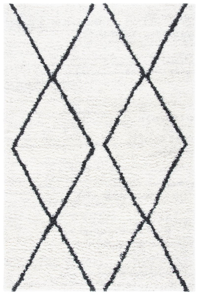 Safavieh August Shag Aug582F Ivory/Dark Grey Rugs.