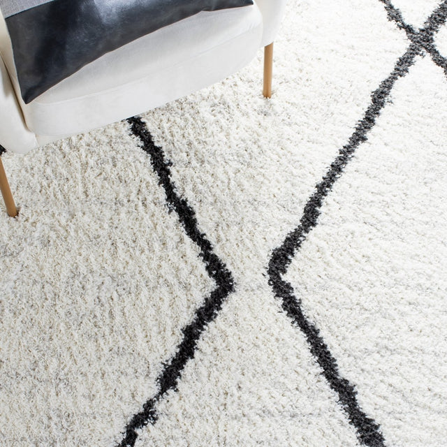 Safavieh August Shag Aug582F Ivory/Dark Grey Rugs.