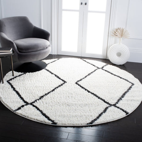 Safavieh August Shag Aug582F Ivory/Dark Grey Rugs.