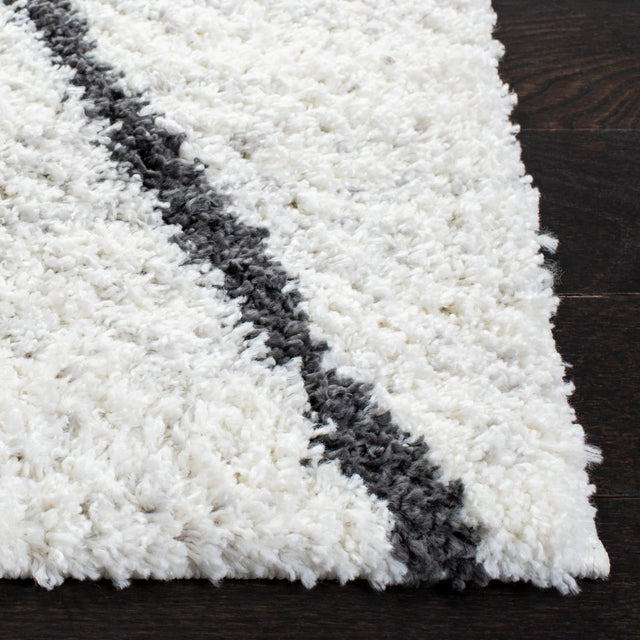 Safavieh August Shag Aug582F Ivory/Dark Grey Rugs.