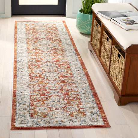 Safavieh Avalon Ava220P Rust/Ivory Rug.