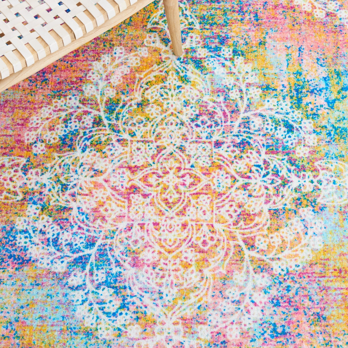 Safavieh Bahia Bah161A Ivory/Blue Rug - Safavieh - bah161a - 7r
