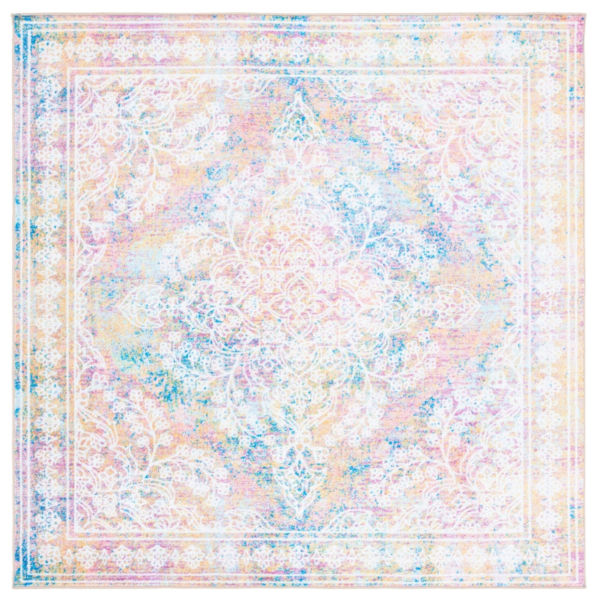 Safavieh Bahia Bah161A Ivory/Blue Rug - Safavieh - bah161a - 7sq
