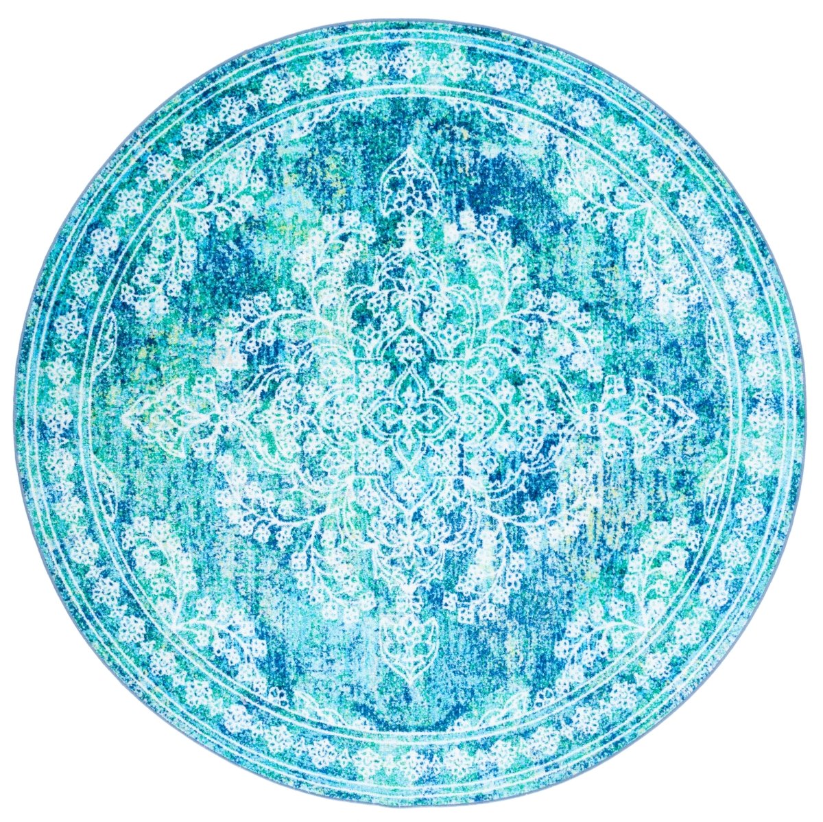 Safavieh Bahia Bah162M Blue/Green Rug.