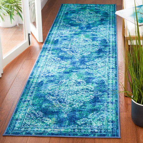 Safavieh Bahia Bah162M Blue/Green Rug.