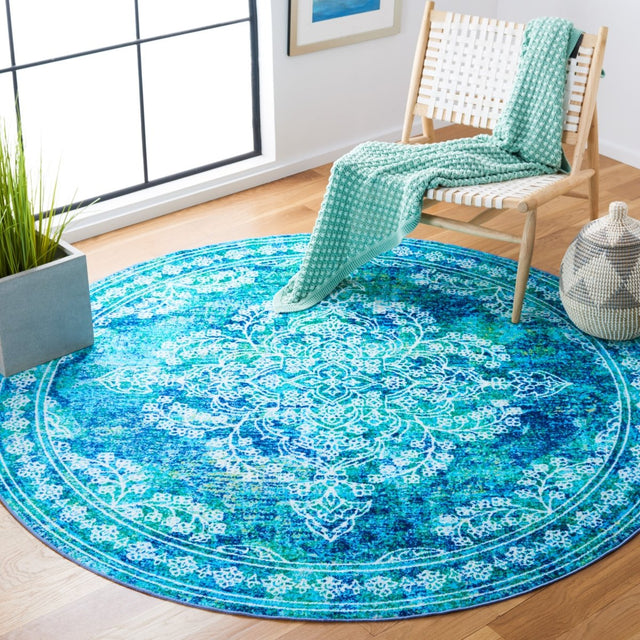 Safavieh Bahia Bah162M Blue/Green Rug.