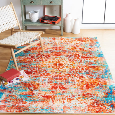 Safavieh Bahia Bah164J Light Blue/Red Rug.