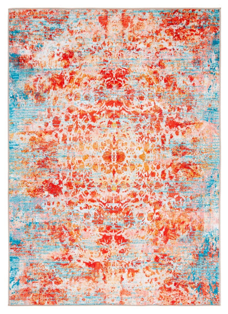 Safavieh Bahia Bah164J Light Blue/Red Rug.