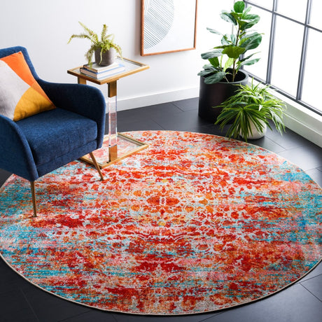 Safavieh Bahia Bah164J Light Blue/Red Rug.