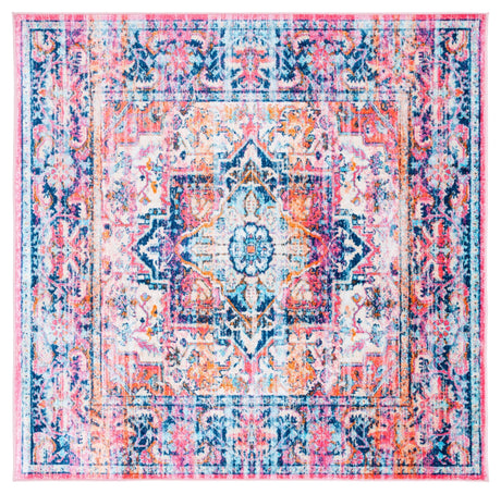 Safavieh Bahia Bah167N Navy/Pink Rug - Safavieh - bah167n - 7sq