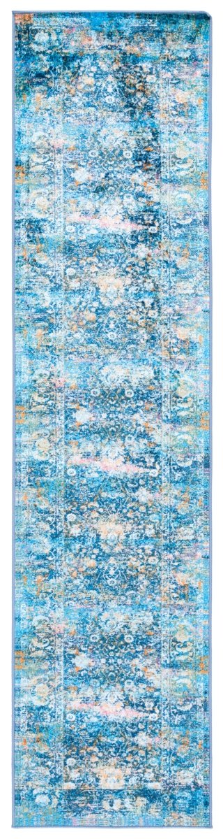 Safavieh Bahia Bah168M Blue/Gold Rug.