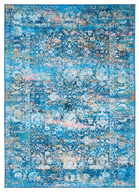 Safavieh Bahia Bah168M Blue/Gold Rug.