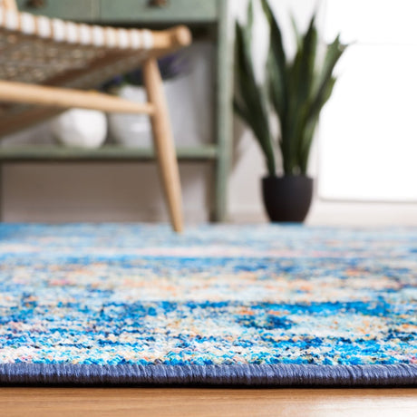 Safavieh Bahia Bah168M Blue/Gold Rug.