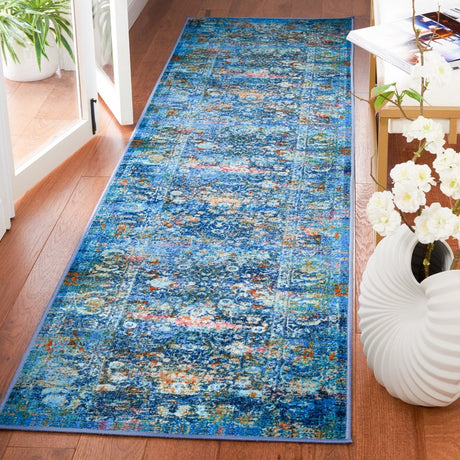 Safavieh Bahia Bah168M Blue/Gold Rug.