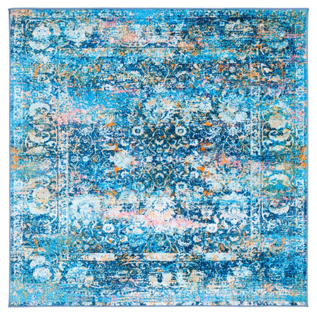 Safavieh Bahia Bah168M Blue/Gold Rug.