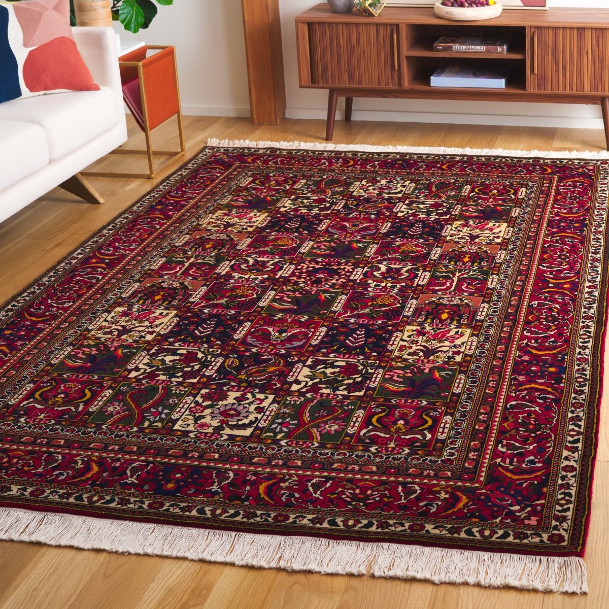 Safavieh Bakhtiari Bkt103A Ivory/Red Rug.