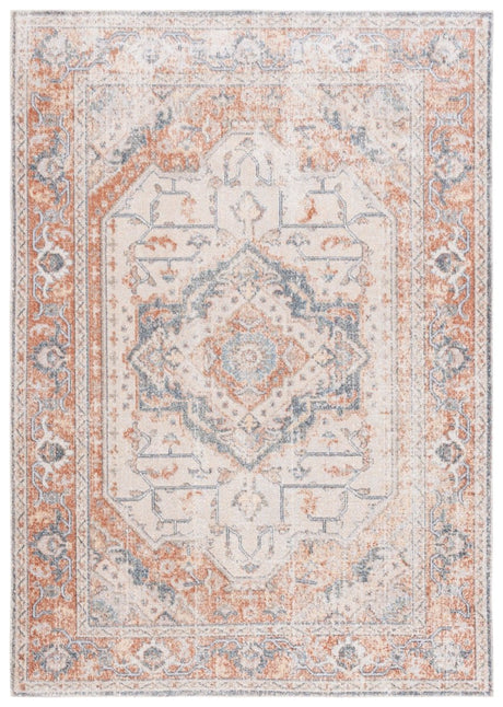 Safavieh Baltimore Bal854B Beige/Rust Rug.