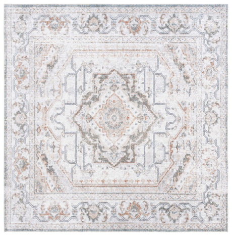 Safavieh Baltimore Bal854F Light Grey/Rust Rug.