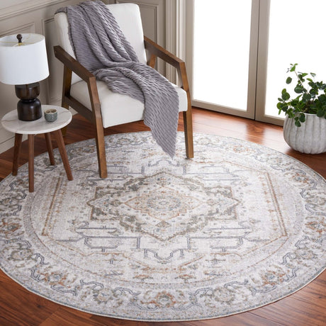 Safavieh Baltimore Bal854F Light Grey/Rust Rug.