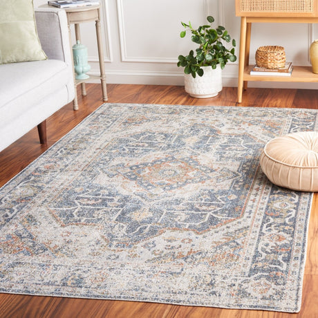 Safavieh Baltimore Bal854G Light Grey/Blue Rug.