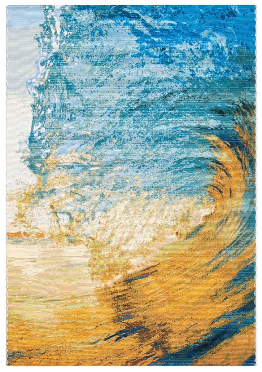 Safavieh Barbados Bar510M Blue/Gold Rugs.