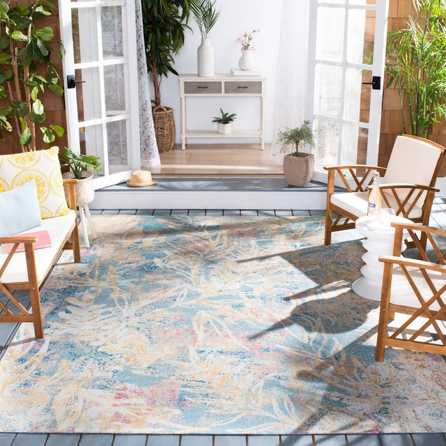Safavieh Barbados Bar512M Light Blue/Ivory Rug.
