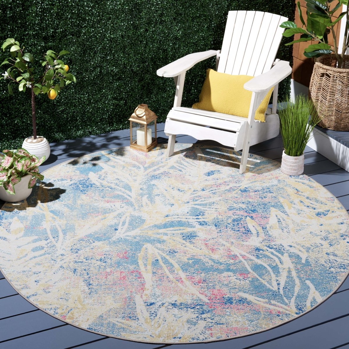 Safavieh Barbados Bar512M Light Blue/Ivory Rug.