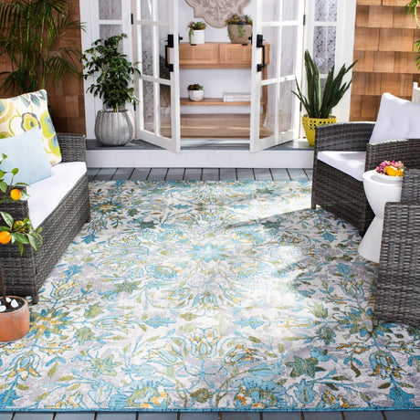 Safavieh Barbados Bar513M Ivory/Light Blue Rug.