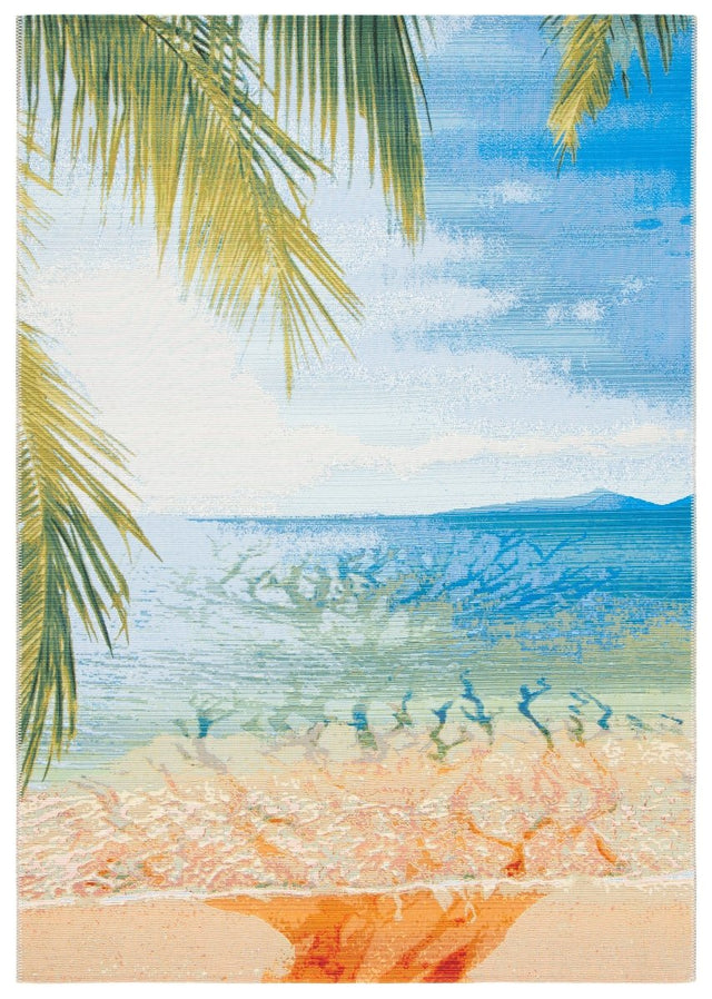 Safavieh Barbados Bar515A Gold/Blue Rugs.