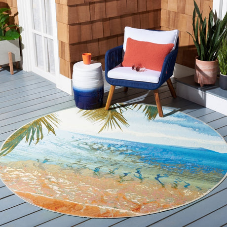 Safavieh Barbados Bar515A Gold/Blue Rugs.