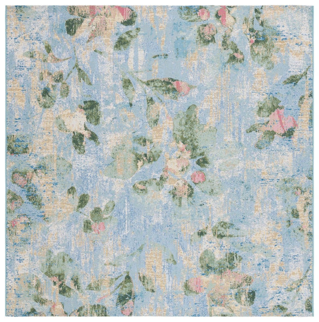 Safavieh Barbados Bar522M Light Blue/Green Rug.