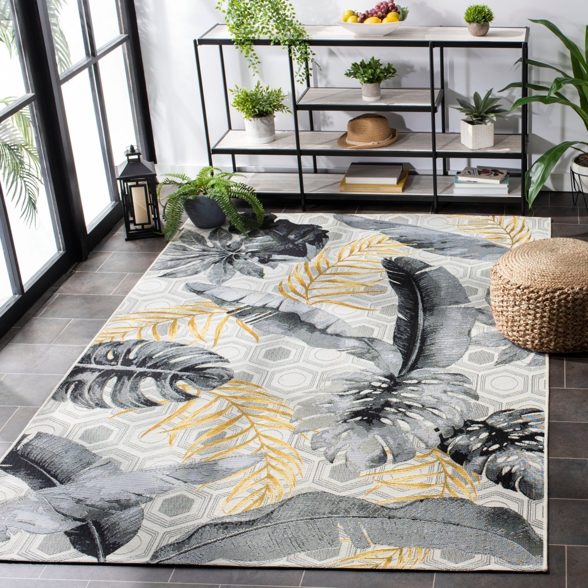 Safavieh Barbados Bar524F Grey/Gold Rugs.