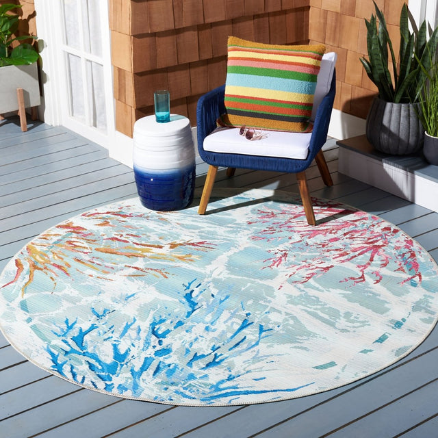 Safavieh Barbados Bar535J Teal/White Rugs.