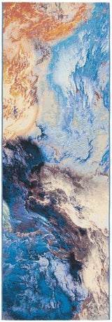 Safavieh Barbados Bar540M Blue/Rust Gold Rug.