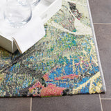 Safavieh Barbados Bar542Y Black Green/Pink Rug.