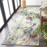 Safavieh Barbados Bar542Y Black Green/Pink Rug.