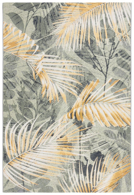 Safavieh Barbados Bar543Y Green/Black Gold Rug.